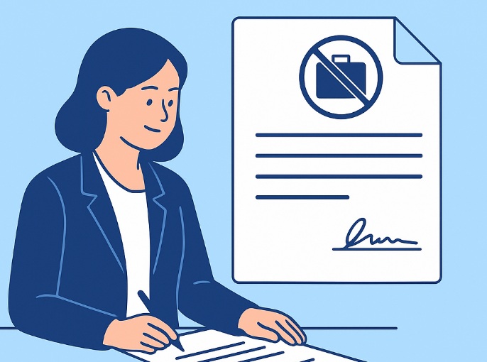 Podpisywanie umowy o zakazie konkurencji – ilustracja HR