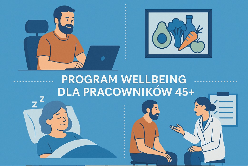 Program wellbeing dla pracowników 45+ – dieta, sen, ergonomia, konsultacje