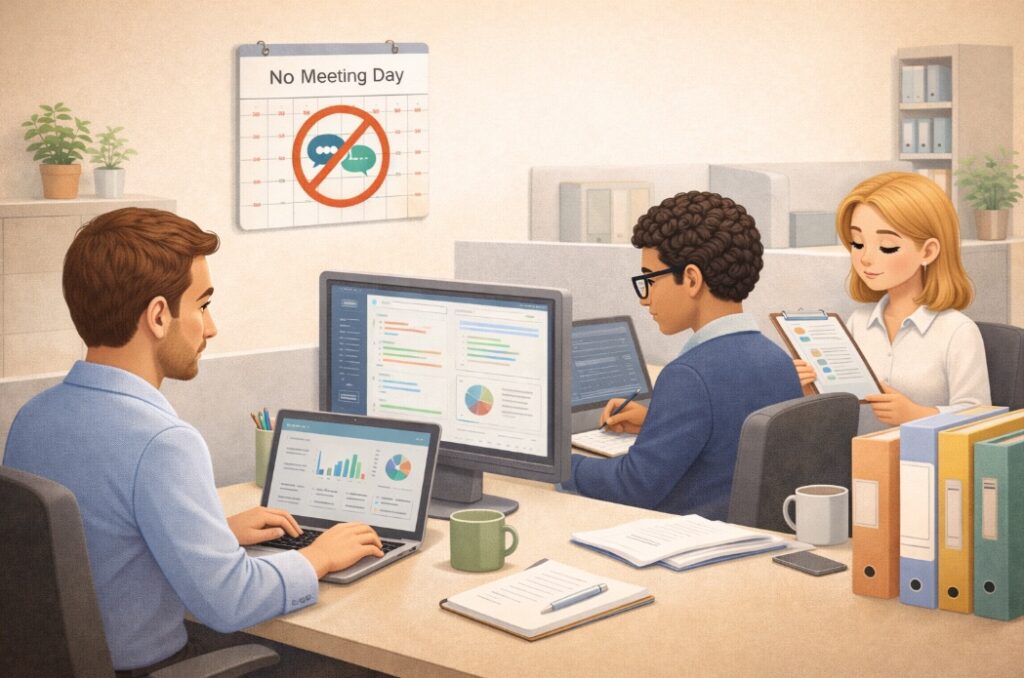 No meeting day – skupiona praca zespołu bez spotkań