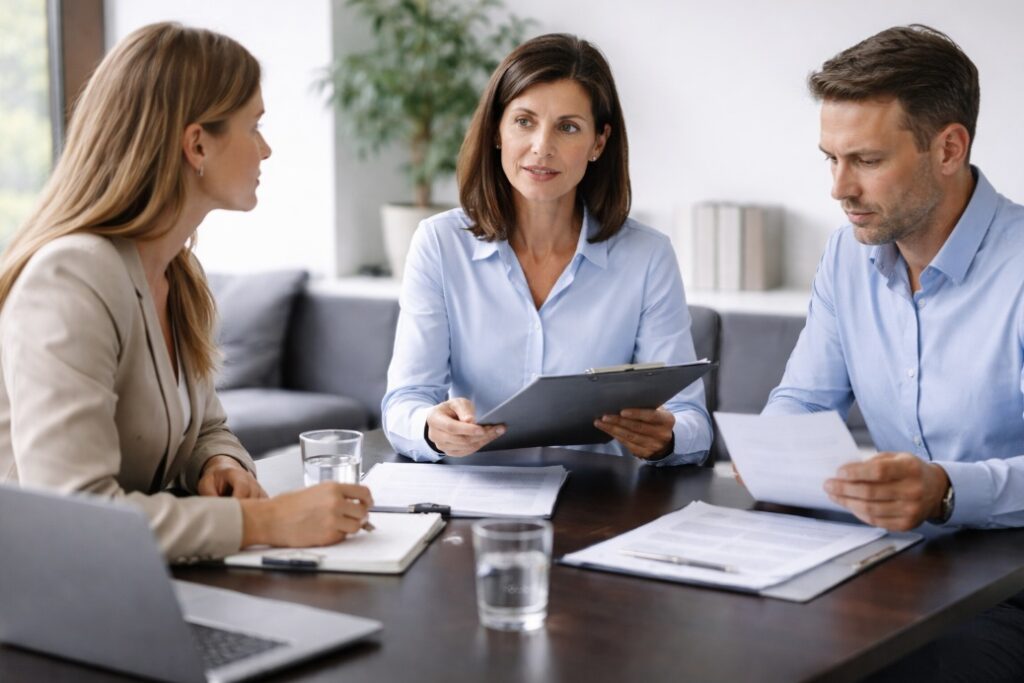 Spotkanie HR z pracownikami dotyczące korekty dokumentów i działań naprawczych