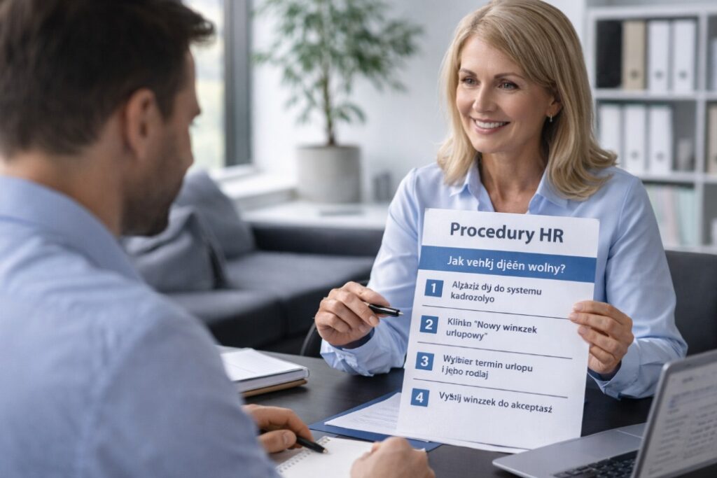 Specjalista HR przygotowujący przejrzyste procedury i dokumenty pracownicze