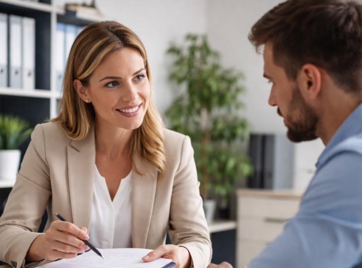 Rozmowa HR z pracownikiem o zmianie stanowiska i warunków umowy