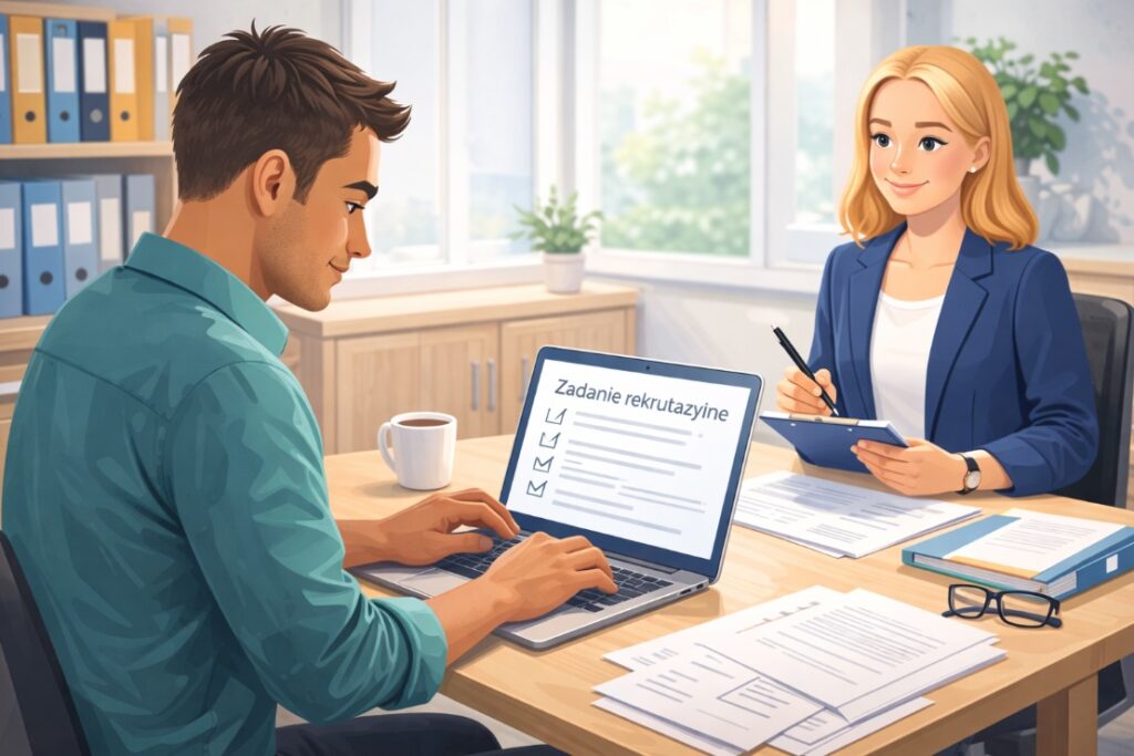 Zadanie rekrutacyjne podczas rozmowy kwalifikacyjnej